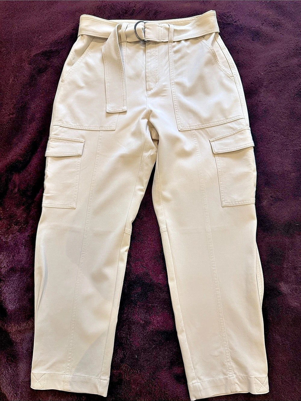 Banana Republic Women's Cargo Pants Cream Size 6